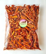 พริกทอดกรอบ 500g พริกทอด Crispy Chilli พริกทอดกรอบ200g พริก ทอด กรอบ พริกทอดงา พริกทอดกรอบคั่วงา พริกทอดกรอบงา พริกทอดสมุนไพร ขนมติดบ้าน