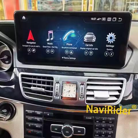 For Benz E Class W212 E200 E230 E260 E300 S212 2014 GPS CarPlay Android 13 Car Multimedia Video Play