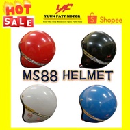 100% ORIGINAL HELMET MOTOR  MS88 TALI TULISAN MERAH VISORS BOGO BIKKO BIRU MERAH PUTIH HITAM KUNING 