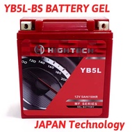 YB5L YB5L-BS BATTERY GEL HIGH TECH LC135 V1 / LAGENDA 110Z / EGO V1 / DEMAK EVO Z / EX5 ELEC YTZ5S YUASA YOKOHAMA