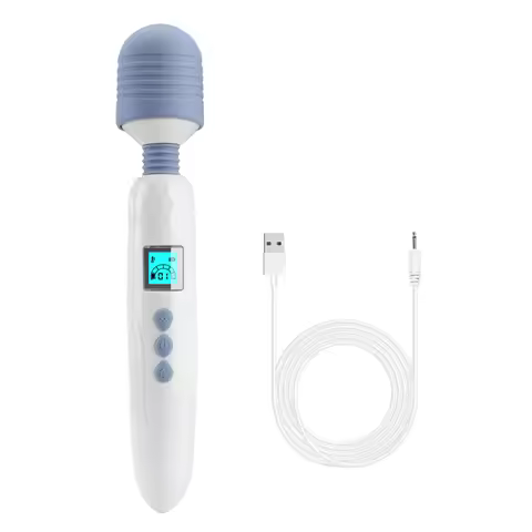 Heated G Spot Vibrator Magic Wand 36 Speed LCD AV Stick Vibrator Female Masturbation Massager Clitor