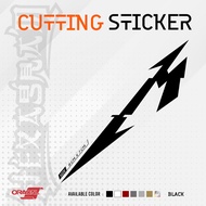 Cutting Sticker Band Metallica Logo | Metallica Band Logo Cutting Sticker Sticker Motor