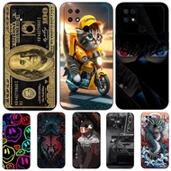 Case For Xiaomi POCO C40 6.71 inch Silicon Phone Back Cover black tpu case Cute Cats