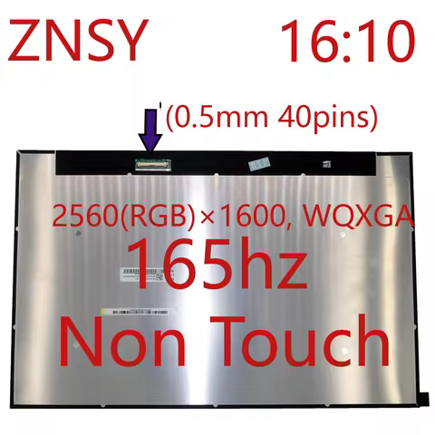2.5K Laptop LCD screen for Lenovo Legion 5 Pro 16ACH6H 2560*1060 40Pin NE160QDM-NY1/NY2/NY3 NE160QDM