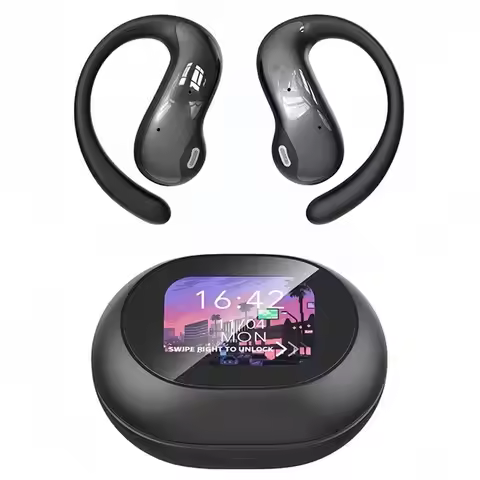 Me870 Ai Language Translator Earbuds Real Time Translator Earbuds LCD Touchscreen Translator Bluetoo