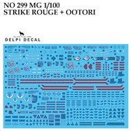 WATER DECAL [DELPI] 299 299N/299H MG STRIKE ROUGE + OOTORI 1/100 [WATER DECAL]