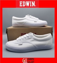 [EDWIN] [CLEARANCE]EDWIN 209 WHITE SCHOOL SHOES/WHITE CANVAS SHOES READY STOCKS/KASUT SEKOLAH PUTIH