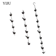 [YIJU] Rain Chain for Gutters, Rain Collection Cups, Iron, Outdoor, Stable, As A Decorative Water Co
