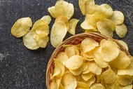 Cemilan kiloan Chitato kripik Talas bulat renyah rasa kentang goreng original 500gr