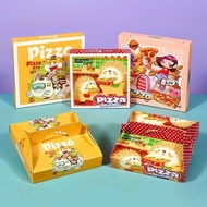 ♞Aluminized Pizza Box 6/7/8/9 Inch Portable Pizza Takeaway Baking Disposable Packaging Box For Comme