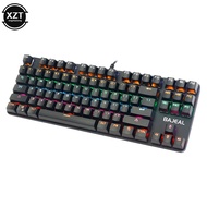 K100 green axis mechanical keyboard competitive 87-key keyboard two-color fashion game real mechanic