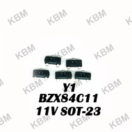 Zener Diode BZX84C11 Y1 11V BZX84C12 Y2 12V BZX84C13 Y3 13V BZX84C15 Y4 15V BZX84C16 Y5 16V SMD SOT-