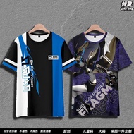 Black Rock Shooter Anime Merchandise Short-Sleeved t-Shirt Boy Teenager Two-Dimensional Full Color P