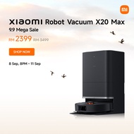 Xiaomi Robot Vacuum X20 Max | Extendable mop arm Precise edge cleaning auto mop pad washing Automati