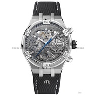 MAURICE LACROIX AI6098-SS001-090-1 Men's Watch AIKON Chronograph Skeleton Automatic 44mm Leather Str