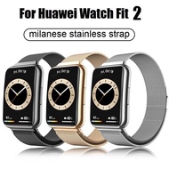 For Huawei Watch fit 2 Strap Stainless Steel Magnetic Huawei fit 2 Strap Milanese Metal Huawei fit2 