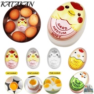 KATAKAN Egg Boiled Timer, Color Changing Onsen Tamago Cooking Yummy Alarm Things, Eco-Friendly Carto