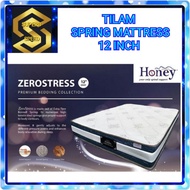 HONEY ZERO STRESS 12" TILAM SPINE FIRM SPRING MATTRESS (EXTRA FIRM) QUEEN &amp; SINGLE