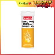 KORDEL'S  VIT C 1000MG+ZINC 10MG+ VIT D3 500IU EFFERVESCENT 10S