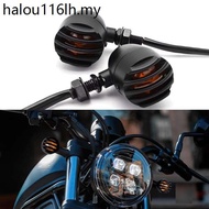 Motorcycle Retro Fence Turn Signal Modified Cruise Harley 883 Metal Turn Signal 12V LED Turn Light