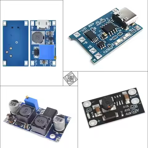 MT3608 Boost, Mini 5V-12V Boost, XL6009 Boost Buck, TP4056 Type-C Charger, Power Management Kit, Ind