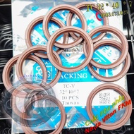 [01 cái] Phốt dầu Viton chịu nhiệt 200 độ C kháng hóa chất SOG TC 32*40*7 Phớt lò xo chặn nhớt trục 