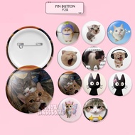 RIVERN - AESTHETIC BAG PIN | Button pin | Aesthetic Button Pin | Bags Pin | Cats Series
