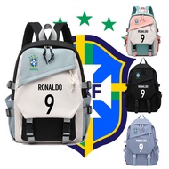 CBF Ronaldo Luiz Nazario De Lima Peripheral School Bag No.9 No.11 No.99 Boys and Girls Soccer Sports