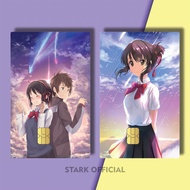 21-40 ATM COVER ANIME MANGA KIMI NO NA WA KYX9/YG9YU STICKER KTP ANIME YOUR NAME POPULAR E MONEY STI