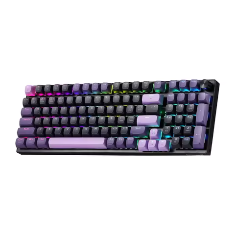 Redragon K740 PRO 98 Keys Wireless RGB Gaming Keyboard, 3-Mode PBT Mechanical Keyboard w/Solid Alumi