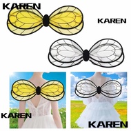 KAREN1 Bee Wings, Black Yellow Bee Fairy Wings, Fairy Costume Lightweight Costume Wings Cosplay Even