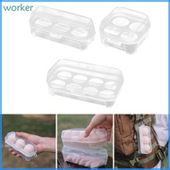Wor* Camping Shockproof Leakproof 3 Grid 4 Grid 8 Grid Eggs Carrier Container Case Eggs Carrier Hold