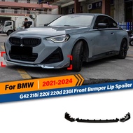 For BMW G42 218i 220i 220d 230i 2021 2022 2023 2024 Front Bumper Lip Spoiler Diffuser Coupe M Pack L