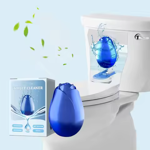 Poweful Toilet Cleaner Rose Fragrance Quick Removing Stain Oil Bacteria Dirt Urine Faeces Odor Fresh