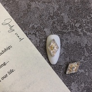 /July Manicure/Crystal Carved Diamond Moonlight Manicure Jewelry 2pcs