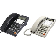 โทรศัพท์บ้านแบบมีสาย โทรศัพท์บ้านสำนักงาน KX-6001 โทรศัพท์บ้าน จอแสดงผล LED สมุดโทรศัพท์