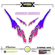 STRIPING SUZUKI CRYSTAL TUNE MOTIF X36 STICKER CRYSTAL TUNE CUSTOM STICKER ORIGINAL CRYSTAL MOTORCYC