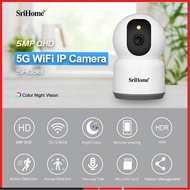 Srihome 5G Dual-Band 5.0MP QHD Wifi IP AI Wireless Starlight Camera 2-Way Audio Night Color Surveill