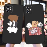 Case For OPPO F3 F5 F7 F9 F11 Pro Soft Silicoen Phone Case Cover Three naked bears