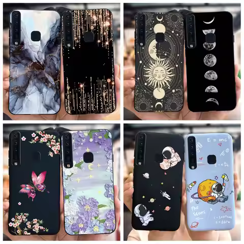 For Samsung A9 2018 Case SM-A920F Silicone Cover Cute Astronaut Phone Case For Samsung Galaxy A9 201