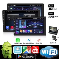 2 Din Android 12 Car Radio RAM4G ROM32G Android Player 7/9/10 nch Universal WIFI GPS Audio Multimedia Player