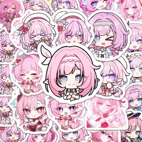Elysia Honkai Impact 3 Anime Student Stickers Decoration Laptop Phone Suitcase Notebook Label Statio