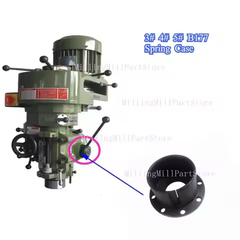 1PC 3# 4# 5# Turret Milling Machine Spindle Quill Return Clock B177 Spring Mount Case Mill Tool