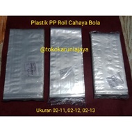 Cahaya Bola Brand PP Roll Plastic (Size 0.2-11 cm, 0.2-12 cm, 0.2-13/ Price Per 100 Meters)