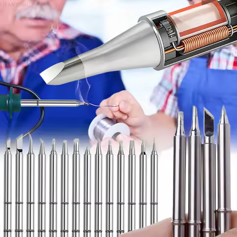 T12 Integrated Heating Soldering Iron Tips K KU BC2 D16 B BL IL JL02 Knife Edge Replacement for Weld