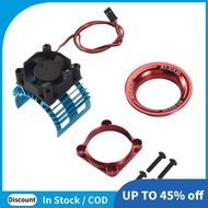 Motor Heatsink Cover+Cooling Fan for  A959-B 144001 124019  1/8 1/10 RC Car 540 550 3650 Size Motor 