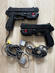 日版 PS NAMCO GUN CON 1 GUNCON PS1 GUN TYPE CONTROLLER 槍控制器 手掣 對應如 TIME CRISIS GUN BULLET BARL 等槍射擊遊戲 