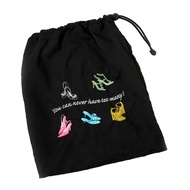 “Head Over Heels” Shoe Storage Bag, Black – 11” x 9” x 0.25” – Cute Shoe Bag for Women, Protects Foo