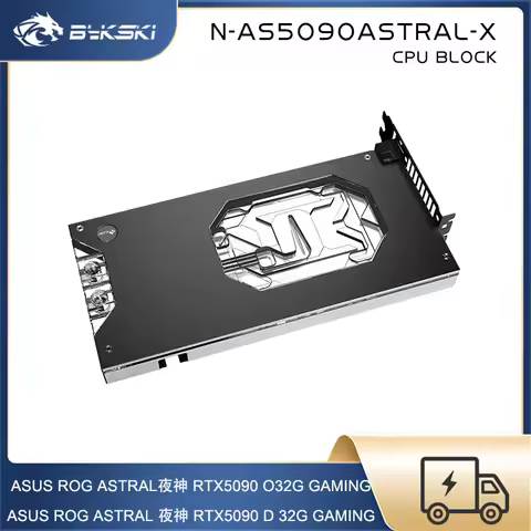 Bykski GPU Block For ASUS ROG ASTRAL RTX 5090 O32G Gaming , Graphics Card Water Cooler , PC Cooing R