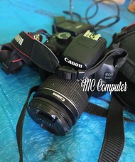 Camera Kamera DSLR Canon Eos 1200D Lensa 18-55mm Hitam Mulus Bekas